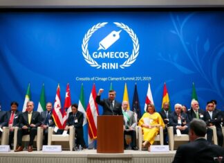 Global Leaders Converge for Climate Change Summit Amid Rising Tensions Global leaders gather for a climate change summit amid rising tensions.